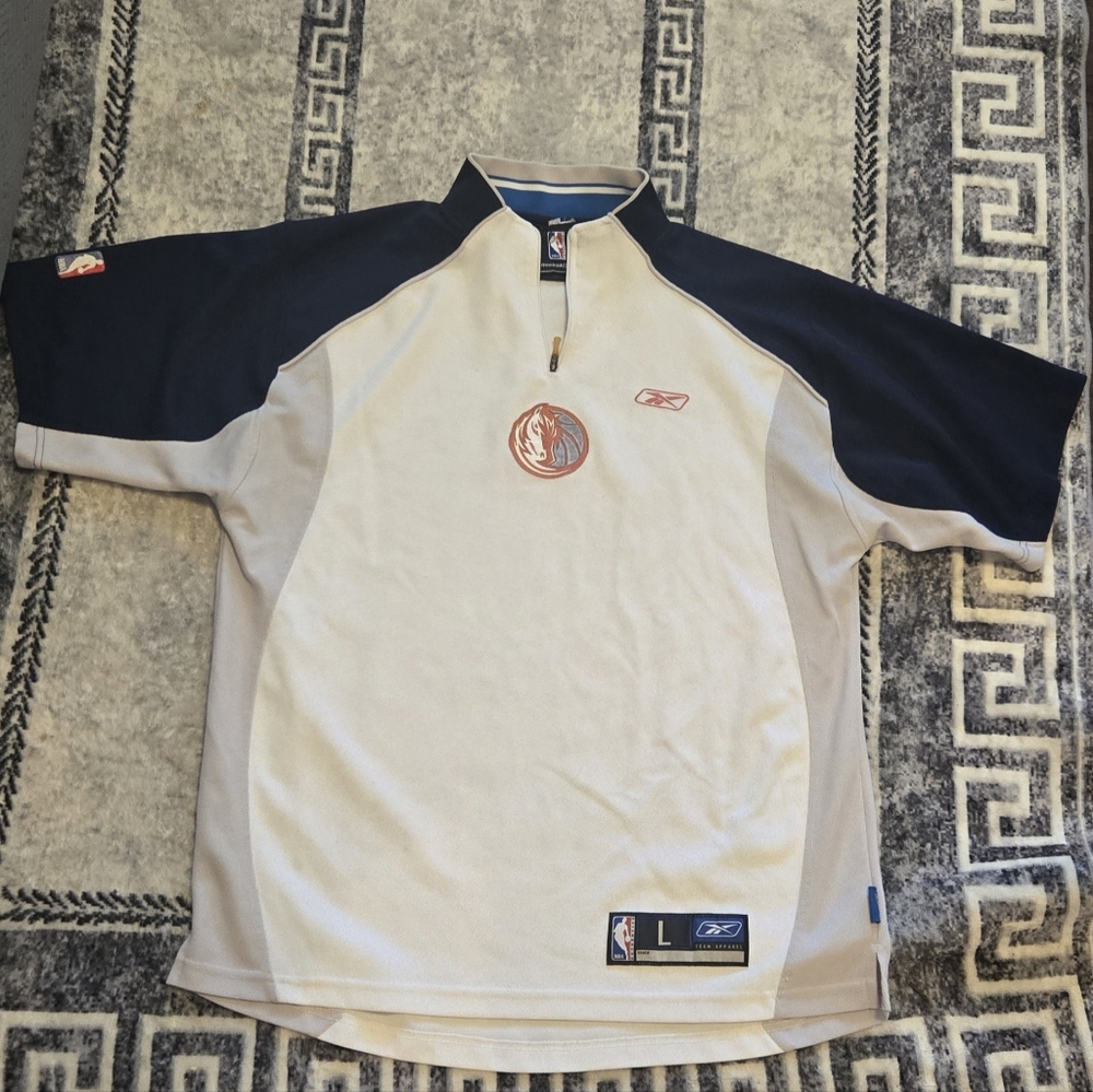 Vintage 2000s Reebox Mavericks Player Warmup Size LARGE TALL Fits Like L #0026